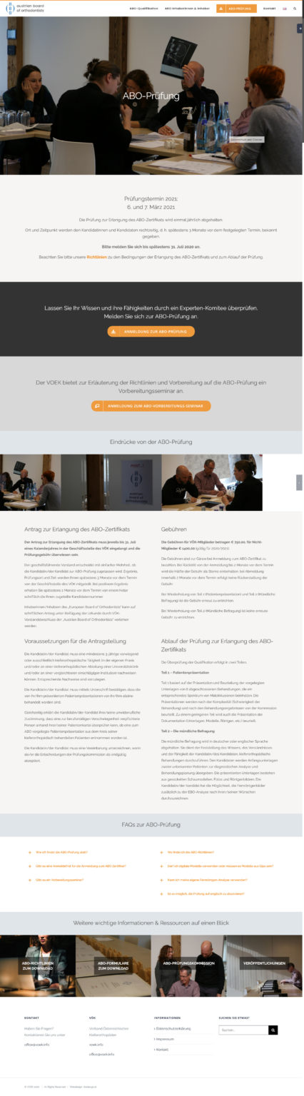 WordPress Website Wien - abo